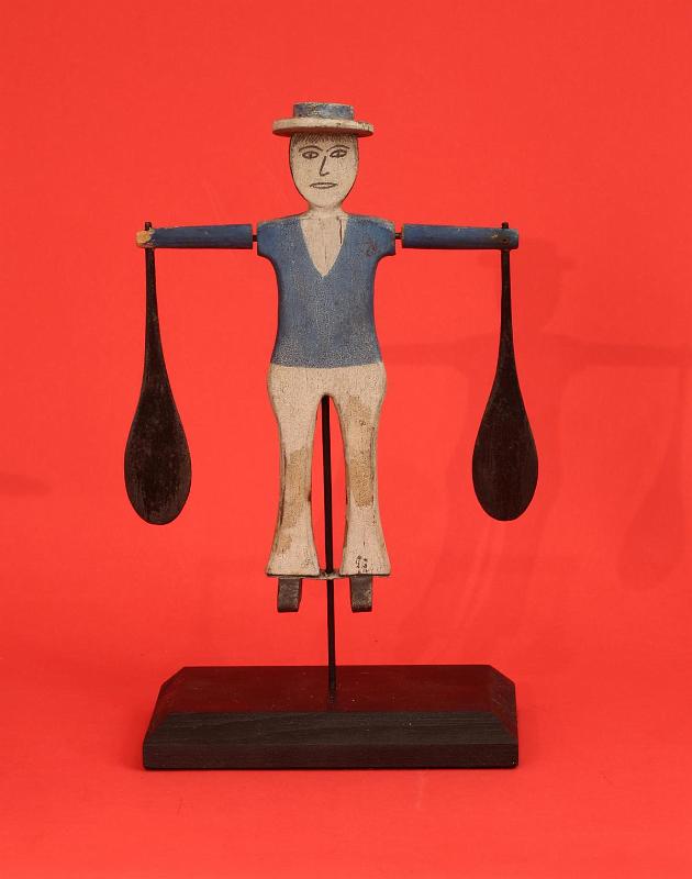 Carved and painted Small Sailors Whirligig