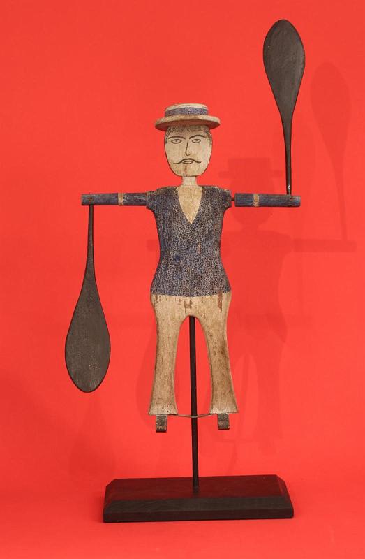 Large Carved and painted Sailors Whirligig