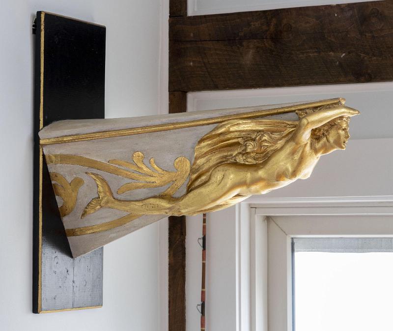 Maquette Model Of the Gold Mermaid Figurehead for the Yacht Hi Esmaro