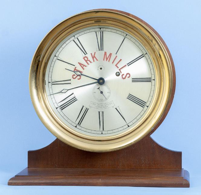 Howard 12 Inch Brass Ship's Model #69 Dialed signed in red "Stark Mills, Boston circa 1890