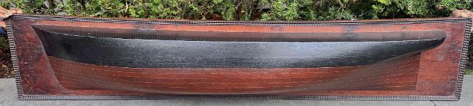 Large Carved and Painted Half Model of the Bark "HOTSPUR", American circa circa 1865