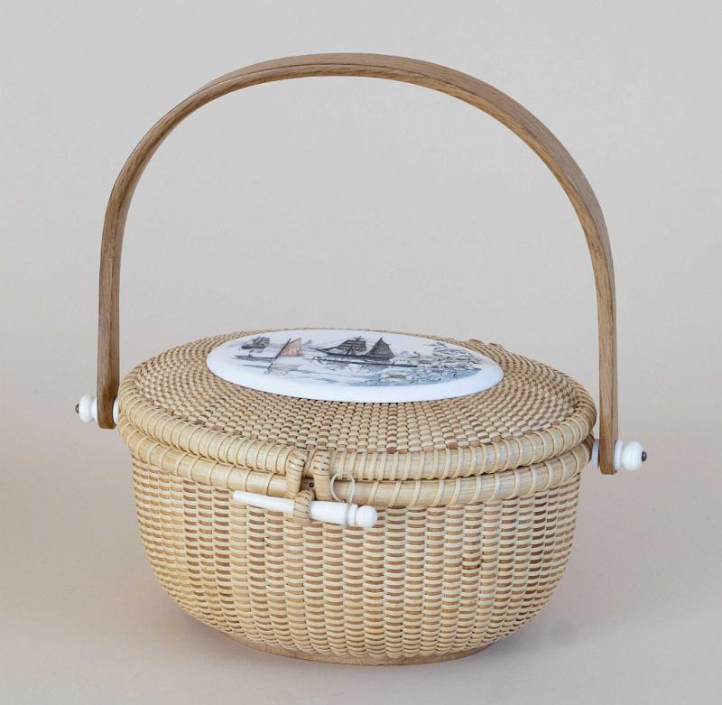 Nantucket Cocktail Size Purse signed on Bottom "Donna Cifranic, Nantucket Island 1987".