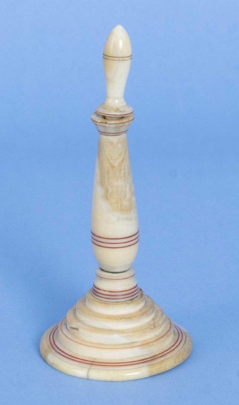 Tall and Turned Whale Ivory Pickwick, American, mid-19th Century