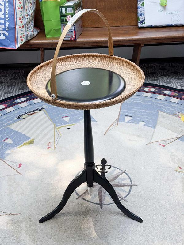 Nantucket Basket Table by Bon Marks Osterville MA, Circa 2015
