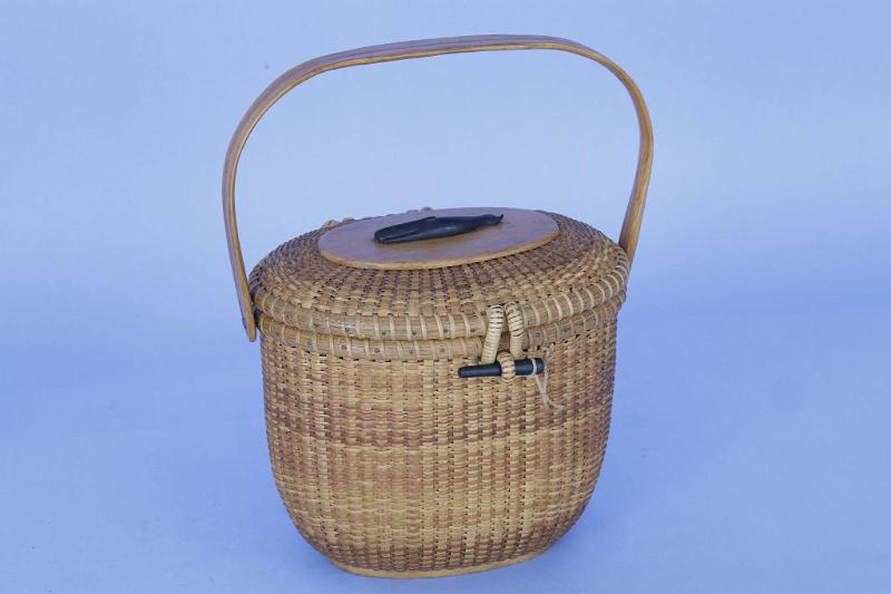Vintage Nantucket Purse by Jose Formoso Reyes with Ebony Whale and pin, Nantucket circa 1955
