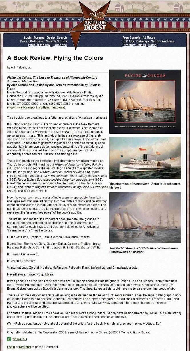 Flying the Colors: The Unseen of Nineteenth-Century American Marine Art